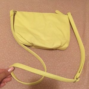Bright yellow purse!